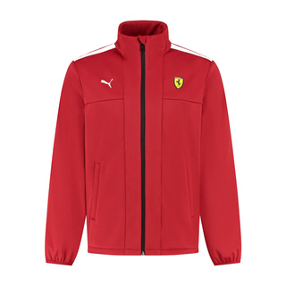 2025 Scuderia Ferrari Mens Logo Softshell Jacket Red