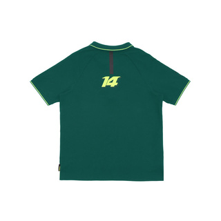  Aston Martin UK F1 Mens Alonso Kimoa Polo shirt green