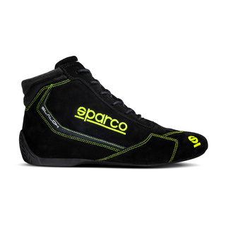 Sparco Italy SLALOM MY22 Racing Shoes Black/Yellow (FIA)