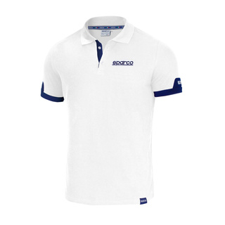 Sparco Italy Mens CORPORATE Poloshirt white