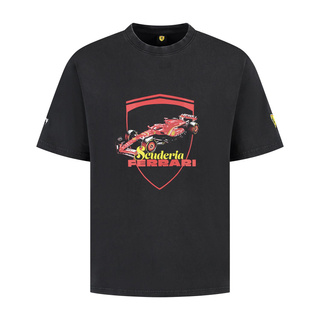2025 Scuderia Ferrari F1 Men's Driver Black T-shirt