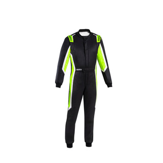 Sparco Italy SPRINT PRO MY25 Race Suit Black-Green (FIA)