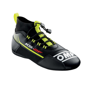 OMP KS-2F Racing Shoes Black/Yellow