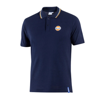 Men's Sparco GULF navy blue polo shirt