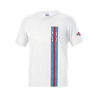 Sparco Italy Mens Martini Racing Stripes t-shirt white