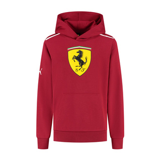 2025 Scuderia Ferrari F1 Kids Hoodie Shield red