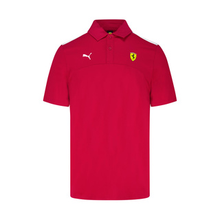 2025 Scuderia Ferrari F1 Men's Logo Polo Shirt red