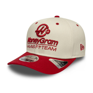 2026 Haas F1 USA Mens Wordmark baseball cap cream