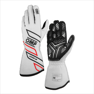 OMP Italy ONE-S MY25 Racing Gloves White (FIA)