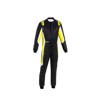 Sparco Italy SPRINT PRO MY25 Race Suit Black-Yellow (FIA)