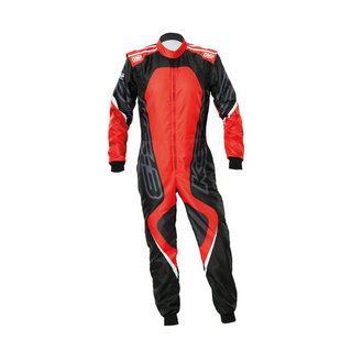 Combinaison karting OMP KS-3X Art noire/rouge (FIA)