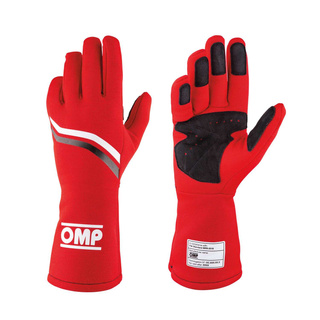OMP Italy DIJON MY21 Racing Gloves Red (FIA homologation)
