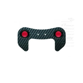 OMP Carbon Fibre Steering wheel button plate - 2 Buttons