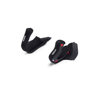 Sparco Italy cheek pads for FLUX RJ/RJ-i helmets black