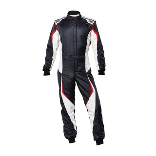 OMP Italy TECNICA EVO MY21 Racing Suit Black-White (FIA homologation)