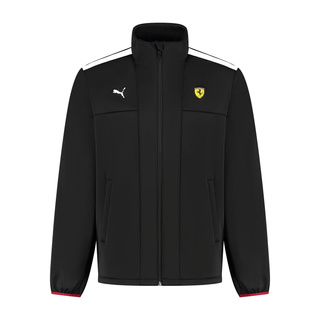 2025 Scuderia Ferrari Mens Logo Softshell Jacket Black