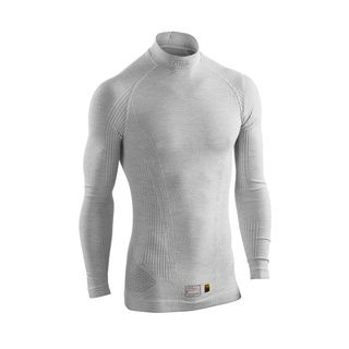 OMP Tecnica EVO MY26 Roll-Neck Underwear Top Silver (FIA)