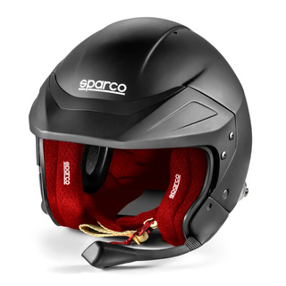 Sparco Italy Flux RJ-i Helmet Black/Red (FIA)