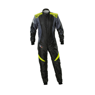Combinaison karting enfant OMP KS-2X Art noire/jaune (FIA)