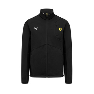Mens Softshell Jacket Logo Ferrari F1 Black