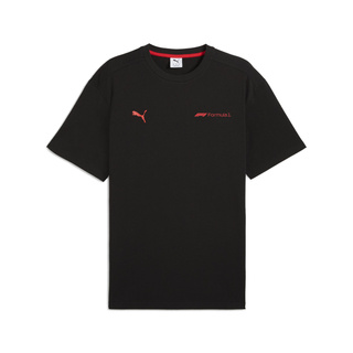 2025 Formula 1 Puma Men's Essential Relaxed Logo Black T-shirt