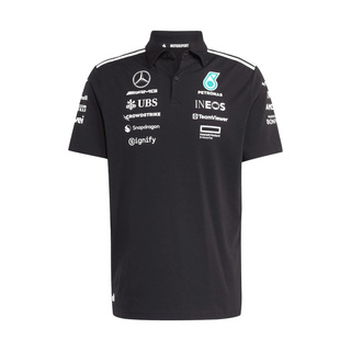2025 Mercedes AMG Petronas F1 Mens Team Polo shirt black