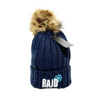 Rajd Barbórka Kids Pom-Pom Beanie Navy Blue