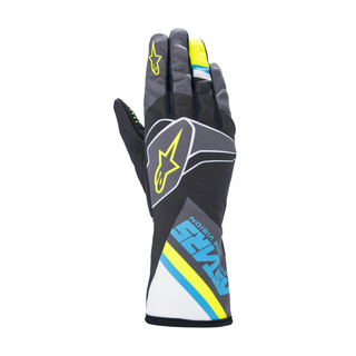Alpinestars TECH-1 K Race V2 Graph Racing Gloves Grey/Blue