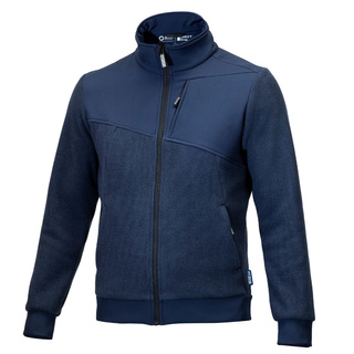 Sparco Grit Fleece Zip Sweatshirt Navy Blue