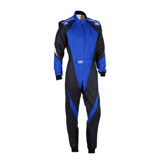 OMP KS-3X Karting Suit Black/Blue (FIA)