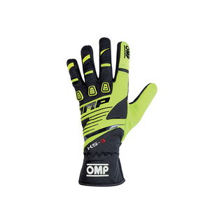 OMP KS-3 MY18 Racing Gloves Black/Yellow