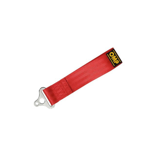 OMP Italy 2" Red Tow Hook Strap (FIA Homologation)