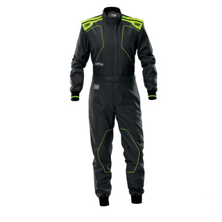 OMP KS-4 Karting Suit Black/Yellow