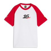 2026 Scuderia Ferrari F1 Italy Mens Leclerc Graphic T-Shirt white