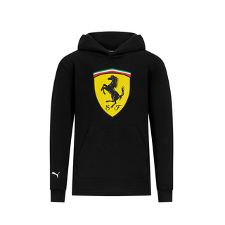 2024 Shield Hoodie Black Ferrari F1 Kids Sweatshirt 