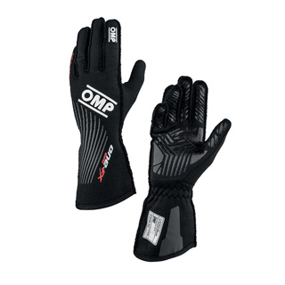 OMP ONE EVO FX MY26 Racing Gloves Black (FIA)