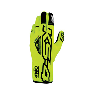 OMP KS-4 MY23 Racing Gloves Yellow