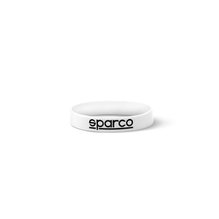 Sparco Italy Logo silicone wristband white
