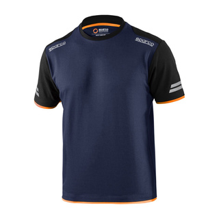 Sparco Tech T-shirt Navy Blue/Orange
