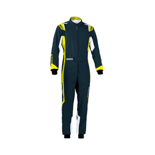 Sparco Thunder MY20 Kids Karting Suit Grey/Yellow (CIK)