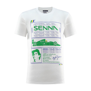 2025 Ayrton Senna F1 Collection Mens Race Graphic T-Shirt