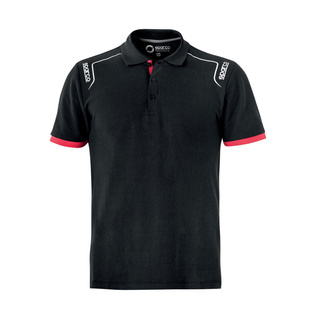 Men's Sparco PORTLAND black polo shirt