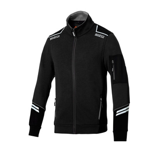 Sparco Tech Zip Sweatshirt Black/Grey