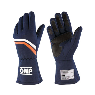 OMP Italy DIJON MY21 Racing Gloves Navy Blue (FIA homologation)