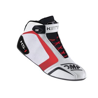MY16 OMP Racing Italy KS-1 Karting Shoes White/Black