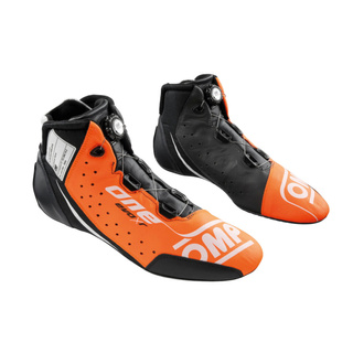 OMP Italy ONE EVO X R Racing Shoes Orange-Black (FIA )