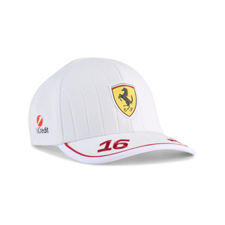 2025 Scuderia Ferrari F1 Italy Leclerc White Team Baseball Cap