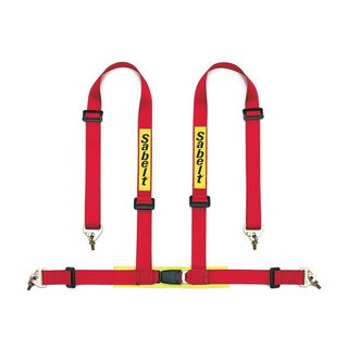 Sabelt 2" 4-Point Harness Red (ECE) Snap Hook