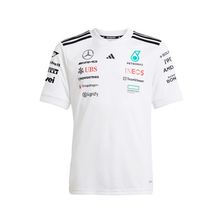 2025 Mercedes AMG Petronas F1 Kids T-shirt Team white