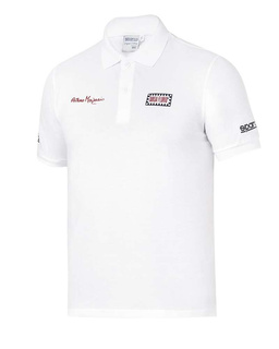 Sparco Targa Florio Merzario #AM2 Polo Shirt White